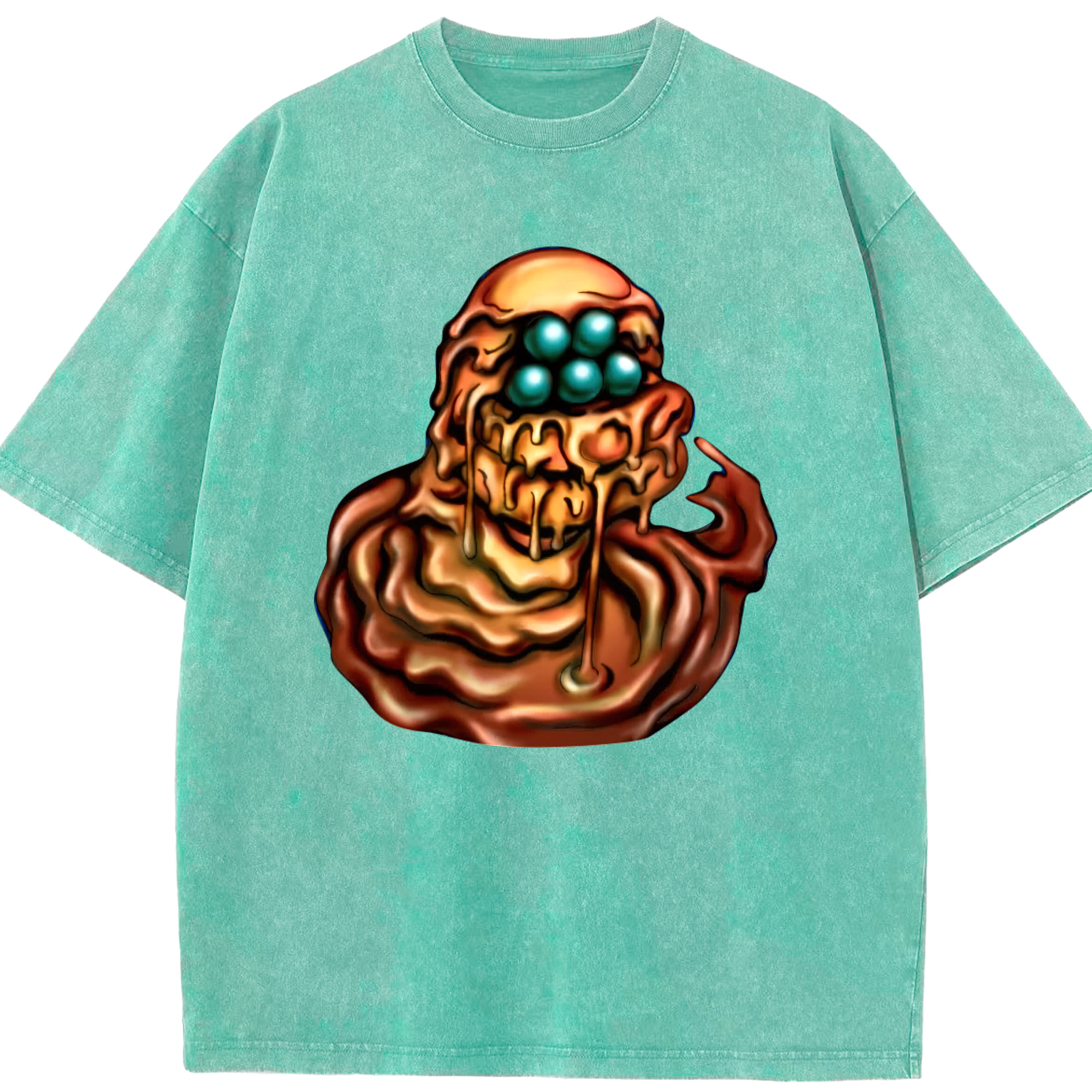 （画像用） 遊☆戯☆王 Yu-Gi-Oh! 綿100% ヴィンテージ風 半袖Tシャツ（フロントプリント）
